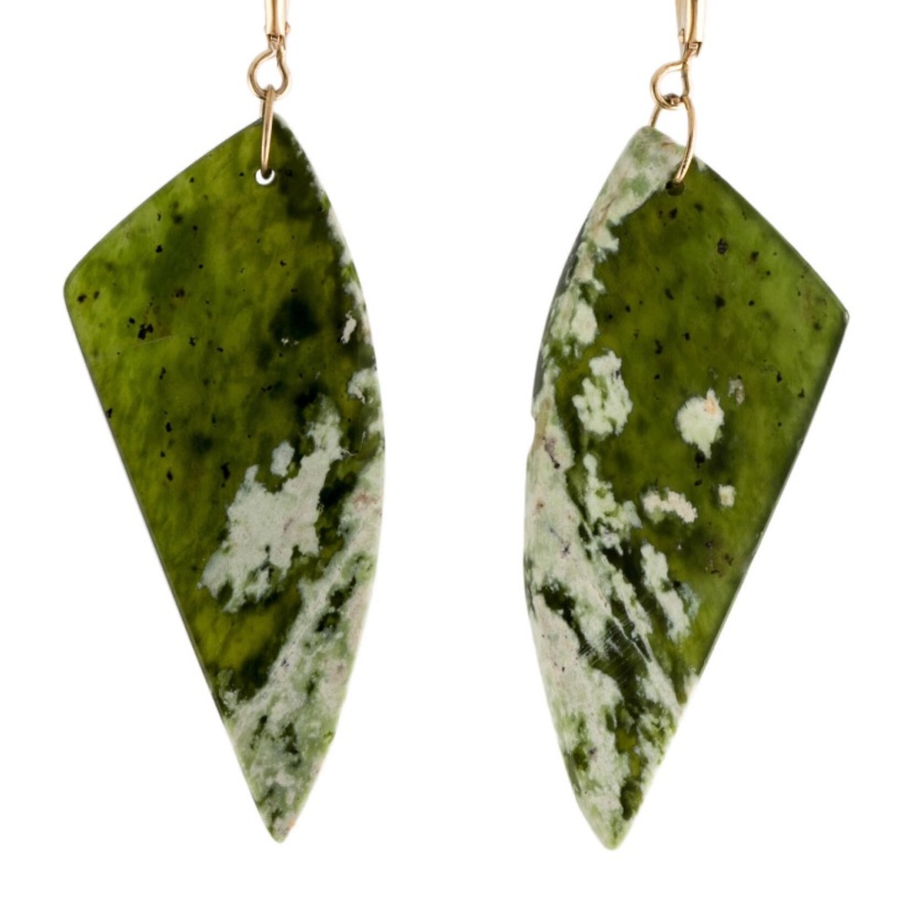 14 k Chrome Chalcedony drop earring